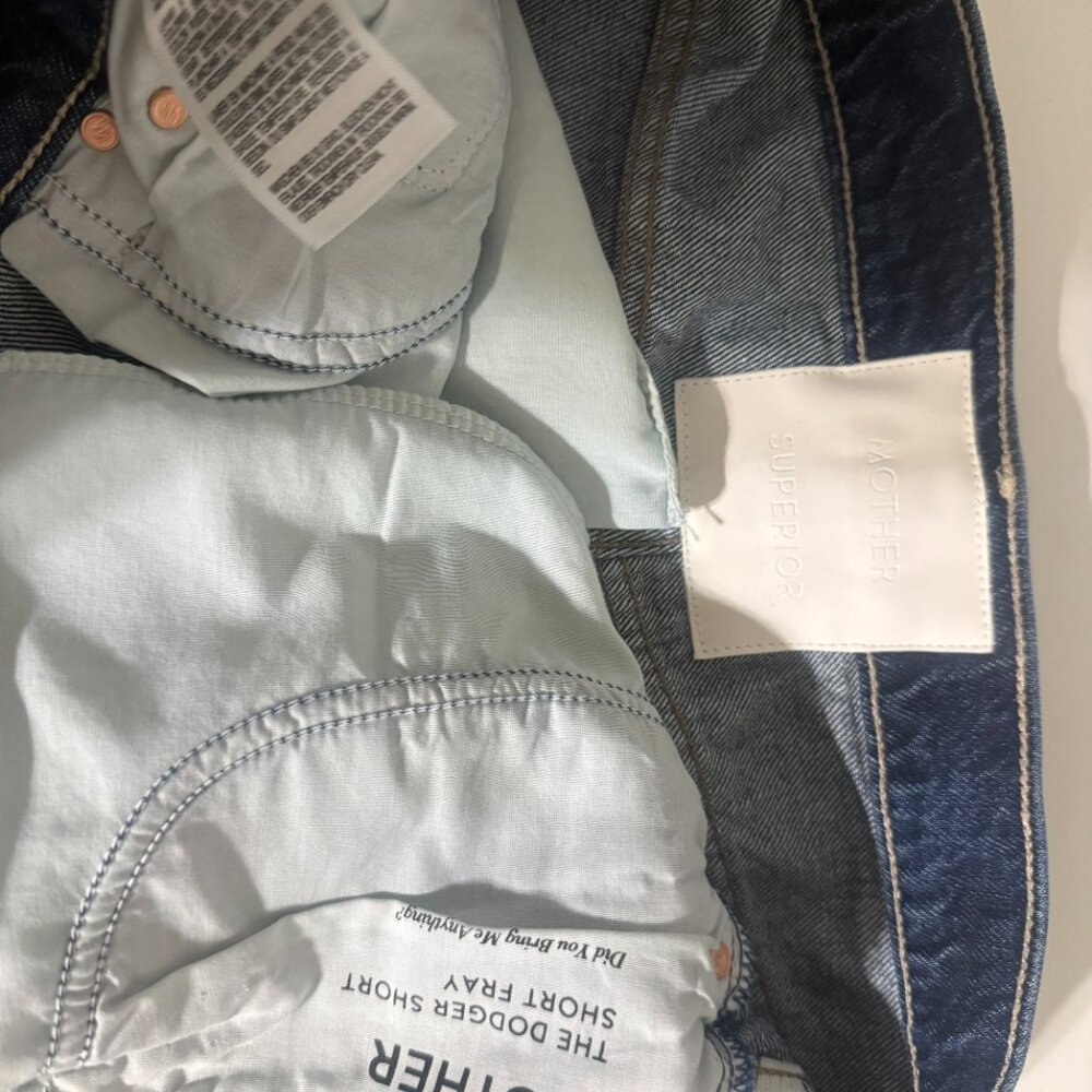 Brand New W/Tags Mother Women Denim Shorts COLOR: Did You Bring Me Anything - Picture 9 of 9